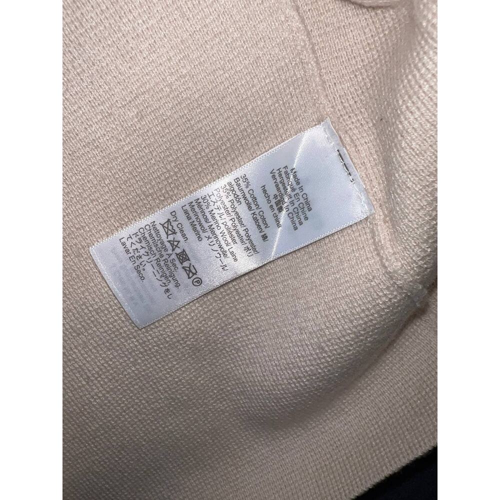 J. Crew Giselle Long Cardigan in Ivory Knitted Cotton Sz Medium A010793 - Picture 8 of 9